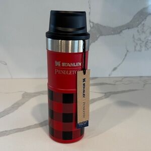 Stanley x Pendleton Trigger Action Travel Mug - Red Buffalo Plaid - 16 oz - NWT!
